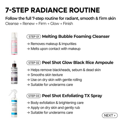 Dr. Melaxin 7-Step Radiance Routine Set | Ultimate Glass Skin Glow
